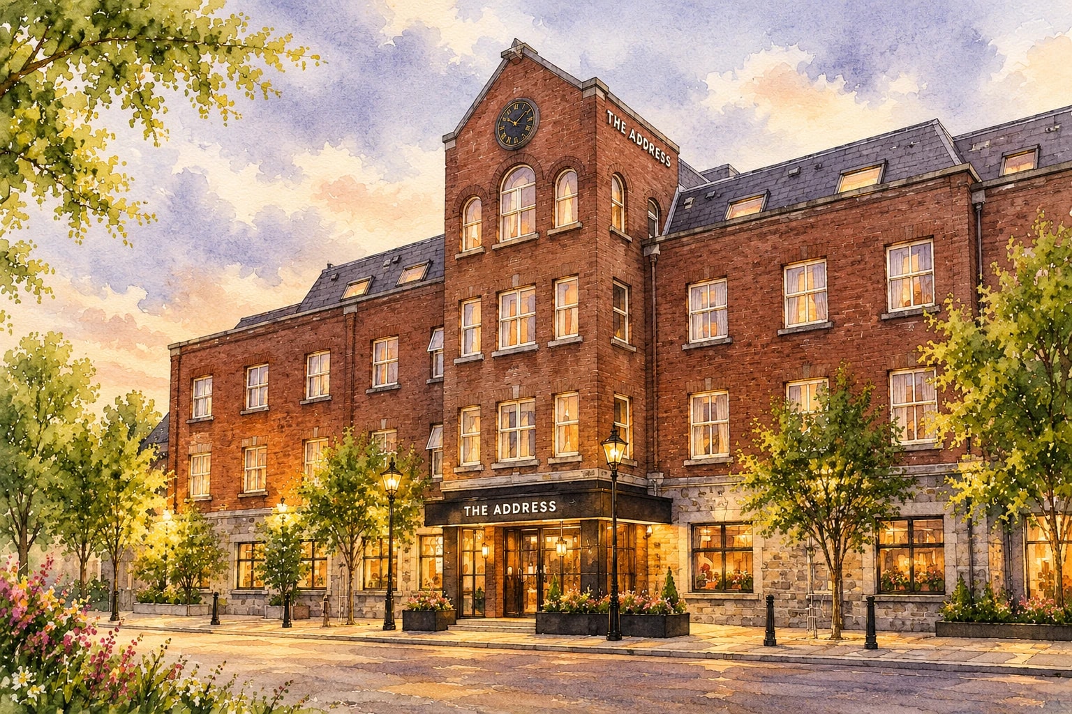 Watercolor of The Address Sligo